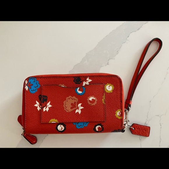 Coach Wild Prairie Double Zip Phone Wallet - Picture 2 of 4